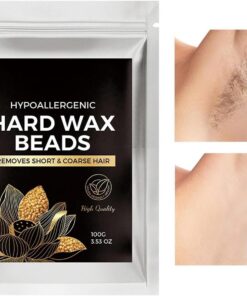 Perlas de 100 g Natural Reutilizable | Perlas de Depilatoria Corporal para Piel Sensible para Hombres y Mujeres Diario Viaje Pecho Piernas Axilas Brazos Hogar