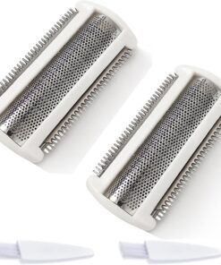 2 cabezales de lámina de repuesto BG2000 compatibles con Bodygroom Series 7000 (BG7030/BG7040), 5000 (BG5025) y 3000 - Sistema de afeitado hipoalergénico en húmedo/seco