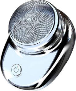 Afeitadora eléctrica pequeña y amigable para hombres, carga rápida, viaje de negocios, afeitado, recargable por USB, compacta, recortadora de barba