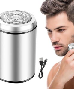 Afeitadoras eléctricas faciales para hombre Recortadora Recargable Pequeña | Afeitadora de Viaje Impermeable Recortadora Recargable, Bajo Ruido Afeitado para Rostro, Cuerpo, Axilas,