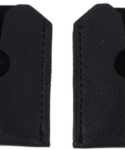 STOBAZA Fundas que 2 de Cuero de Manual Cabezal Afeitadora para Artificial Negro, Estuche Protector Portátil Extiende Vida Útil y Añade Elegancia