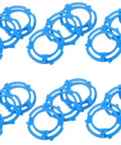 Healeved 18 Piezas Recambios para Maquinillas Eléctricas de Afeitar para Hombres Soporte Compacto y Plástico Azul, Fácil Reemplazo y Absorción de Impactos para Viaje y Baño