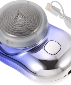 Healeved Mini Afeitadora Eléctrica Recargable Usb De Tamaño Compacto, Resistente Al Desgaste, Color Azul Degradado, Para Hombres, Uso Doméstico Viaje, Sin Necesidad De Cable
