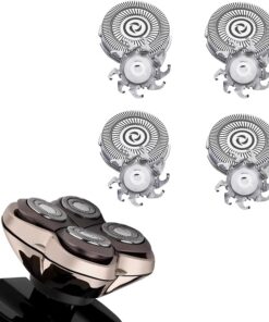 Cuchillas de repuesto para afeitadora Sku*l Shaver Pitbull Gold PRO, cabezales de repuesto para afeitadora Pitbull Platinum Pro (1 juego (4 cuchillas)