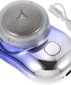 Happyyami Mini Afeitadora Eléctrica Recargable USB Limpieza Fácil para Hombres y Puerto de Carga Tipo C Maquinilla de Afeitar Portátil para Viaje
