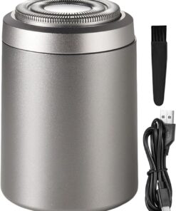 Recortadora de barba para hombres, recortadora de bigote impermeable | herramienta de afeitado de precisión, recortadora de bajo ruido, afeitadora recargable por USB, herramienta de aseo húmedo y