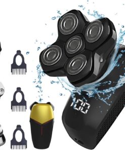 Revolutionary Upgrade Bald - Afeitadoras eléctricas 4 en 1 para hombre, inalámbricas, cómodas, IPX7, impermeables, para uso en húmedo/seco, equipadas con cortadoras, recortadoras y limpieza