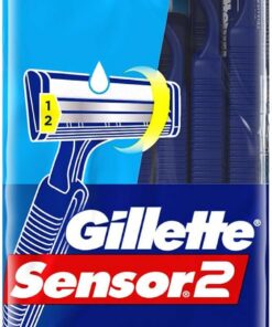 Gillette Sensor, 2 pivotes, maquinillas de afeitar desechables, 12 unidades