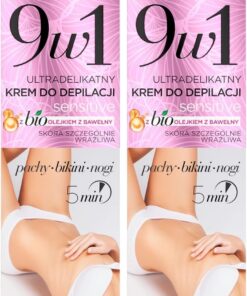 Eveline Cosmetics Sensitive 9In1 Ultradel Cream Depilation Armpit Bikin Jambes 125Ml 125 ml (Paquete de 2)