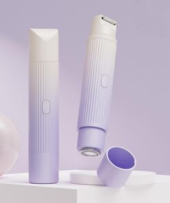 Afeitadora corporal 2 en 1 para mujer, recortadora de bikinis, recargable, inalámbrica, eléctrica para mujer, recortadora de cabello húmedo y seco