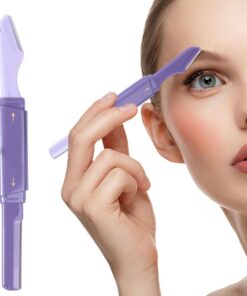 Razoras de cejas para mujeres, Shavers de la cara de las mujeres Razor de | Herramienta de dermaplana facial de doble cabeza Trimmers para piel lisa