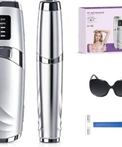 Depiladora Laser IPL, 3 Modos & 999,999 Flashes, para Cuerpo, Plateado | Maquina Laser Depilacion Casa, Onda de 530-1200 nm, Depiladora Luz Pulsada Indolora para Mujer, Hombre, Piernas, Axilas, Cara