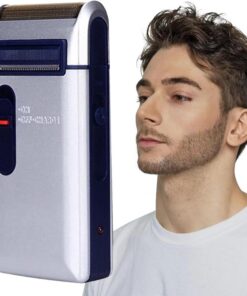 Afeitadora alternativa,Afeitadora recargable,Recortadora de barba con | afeitadora alternativa recargable | Afeitadoras faciales portátiles con diseño de red geométrica para el cuidado de la cara,