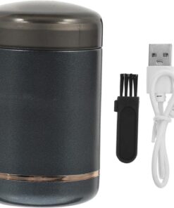 Maquinilla de Afeitar Compacta USB 200 Mah Abs Aleación Aluminio | 1 Set, Cabe en Bolsillo o Maletín, Cabezal Desmontable y Lavable, para Hombres Color Aleatorio