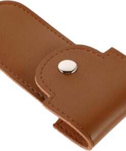 VICASKY Funda para Maquinilla de Afeitar Manual Vintage a Prueba de Choques, Estuche Protector Compacto para Hombres, para Viajes y Almacenamiento