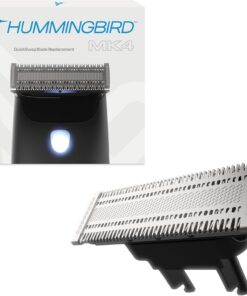 HUMMINGBIRD MK4 QuickSwap - Cuchilla de repuesto original para recortadora híbrida MK4 de barba y cuerpo para hombres, acero inoxidable duradero, recorte, borde y afeitado, 1 unidad