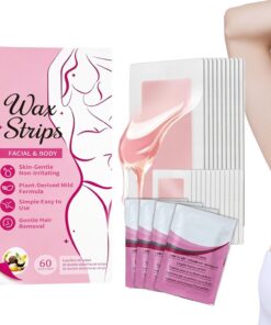 Tiras de Depilación Facial y Bikini | Tiras Depilatorias para Rostro Piernas Brazos Axilas Bikini para Mujer Hombre en Casa