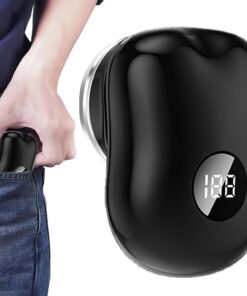 Máquina de Afeitar Eléctrica Recargable USB Inalámbrica Con Pantalla | Maquinilla de Afeitar para Hombre para el Cuidado de la Barba Viajes Regalos