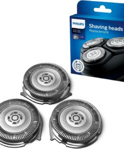 Philips Shaver Series 3000, Cabezales de recambio para afeitadora eléctrica, compatibles con las series de afeitar 1000 y 3000, potentes prestaciones, autoafiladas, 3 piezas, modelo SH30/50