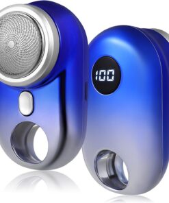 GANAZONO Recortadora de Barba Eléctrica y Resistente al Agua Ipx7 Portátil para Hombres Batería de 250mah Diseño Ergonómico Adecuado para Uso Diario y Viajes