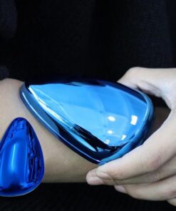 Herramienta de depilación de cristal reutilizable, nano tecnología exfoliante e indolora, depilación suave para piernas y cuerpo, azul