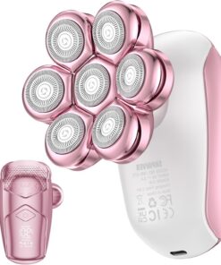 SHPAVVER Maquinillas de afeitar eléctricas para las piernas de las mujeres: afeitadoras eléctricas recargables para el cuerpo, removedor de vello seco y húmedo para mujer, cara, axilas, público (rosa
