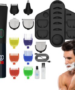 Cortapelos Sin Cable Para Hombre Recortadora Eléctrica Para Barba y | Máquina Recargable Impermeable + Kit De Cuidado Para Orejas, Cara, Cuerpo Y Bigote