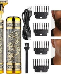Cortapelos Para Hombre Afeitadora de Barba Recargable Húmeda y Seca | Juego de Cortapelos y Máquina de Afeitar Eléctrica de Barbero Para Padre Marido Novio Cumpleaños Hogar Oficina Viaje Camping