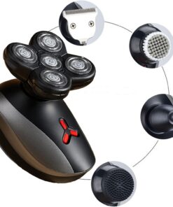 Afeitadora eléctrica multifuncional para hombres, recortadora de pelo de nariz 5 en 1, cortadora de pelo impermeable recargable USB, herramienta de belleza, regalo de cumpleaños