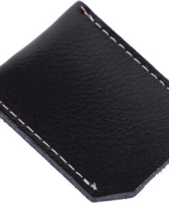 Ciieeo Estuche Protector para Maquinilla de Afeitar de Seguridad Funda Resistente de Pu Negro que Protege la Cabeza Dedos para Viaje en Afeitado Húmedo