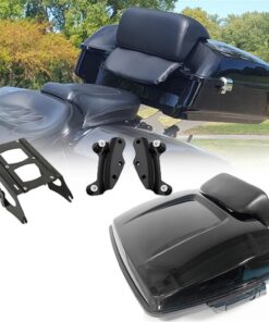 Pestillos Negros, Bolsa Trasera De Afeitar, Caja Superior para Maletero, Paquete Tour Pak, Respaldo para H&Arley D&avidson Street Glide Ultra Electra CVO