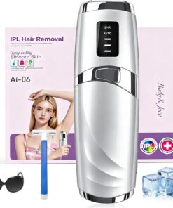 Depiladora Laser Mujer, 999.999 Flash 3 Niveles Casa, Depiladora IPL, Plata | Depiladora IPL con Modos SHR/AUTO. Ideal para Axilas, Piernas, Bikini y Rostro. Depilación eficaz y duradera, Plata.