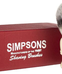 Alexander Simpson Trafalgar Brocha de afeitar sintética Simpson Shaving Brushes Mango de marfil sintético (T1)