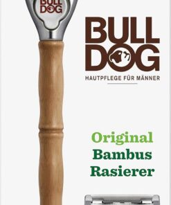 Bulldog - Maquinilla de afeitar con mango de bambú