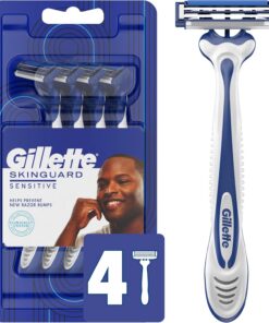Gillette SkinGuard - Maquinillas de afeitar desechables para hombres, 4 unidades