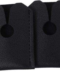 STOBAZA 2 Fundas Protectoras de Cuero Artificial Fundas Antiarañazos Negra Que Prolonga la Vida Útil para Cabezal de Afeitadora Manual Adecuado para Viaje