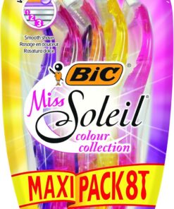 BIC Miss Soleil, colección de maquinillas para mujer, juego de 8