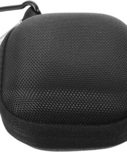 GANAZONO Estuche de Viaje Cierre para Maquinilla de Afeitar Manual, Estuche Rígido de Viaje Negro, Cuadrado, Portátil, Compacto para Hombre para Uso Personal y Profesional