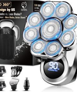 Afeitadora eléctrica rotativa para hombre con USB, inalámbrica, recargable, juego de aseo para hombre JTTXD-JZR-4.27-HU01