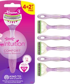 Wilkinson Sword Xtreme 3 Comfort - 6 Maquinillas Desechables Depilatorias Femeninas de 3 Hojas Flexibles con Aceite de Coco Hidratante