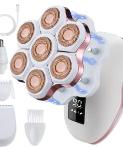 Afeitadora eléctrica magnética para mujer, maquinilla de afeitar eléctrica para mujer, maquinilla de afeitar eléctrica para piernas, recortadora de bikini para mujer, depilación facial para