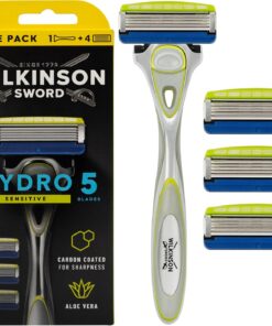 Wilkinson Sword - Hydro5 Skin Protection Sensitive- Special Pack - Paquete con 1 mango y 5 cuchillas de recarga