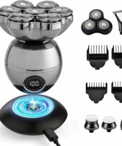 Trimpod 3.0 la afeitadora definitiva para hombres y mujeres, kit de aseo 6 en 1 con cabezal flotante 7D y 3D, cepillo de limpieza facial, maquinilla de afeitar eléctrica recargable en seco y húmedo