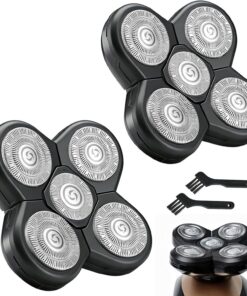 Cabezales de repuesto universales de 6 cuchillas para afeitadora Freedom, cuchillas de repuesto Freebird para hombres calvos, afeitadora eléctrica de cabeza y cara