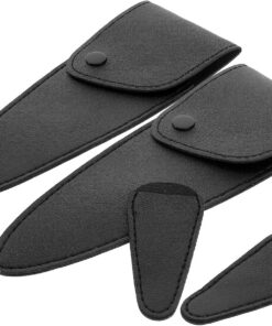STOBAZA Estuche de Tijeras de PU 4 Piezas Costura Manual, Protector Ergonómico y Fácil de Almacenar para Costura y Bordado Profesional