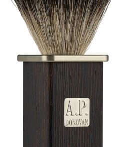 A. P. Donovan - Brocha de Afeitar con Pelo de Tejón Punta Plata Edelholzgriff con Alpaca Gorras 100% (Hand) Hecho en Alemania „Equals“ de la Lsone-Serie - Wengué