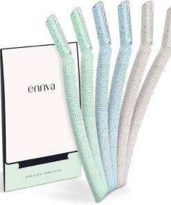 ennva Dermaplane - Maquinilla de afeitar facial para mujer, afeitadora facial para mujer, afeitadora facial para uso corporal, herramienta desechable multiusos para depilación facial, 6 piezas