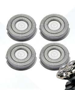 4 cuchillas de repuesto para afeitadora, compatibles con la afeitadora Skull Pitbull Gold/Silver/Platinum PRO, cabezales de afeitado súper cerrados.