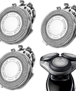 Paquete de 3 cabezales de repuesto eléctricos, cabezales de corte de doble precisión para afeitadora Philips 1000 200 3000 5000, accesorios compatibles con Phillips Series AT8xx/AT7xx/PT7xx