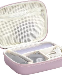 Linkidea Funda de almacenamiento para dispositivos de depilación IPL, funda de transporte de viaje compatible con dispositivos Ulike Air 3 y Air 10 IPL, bolsa organizadora portátil protectora (morado